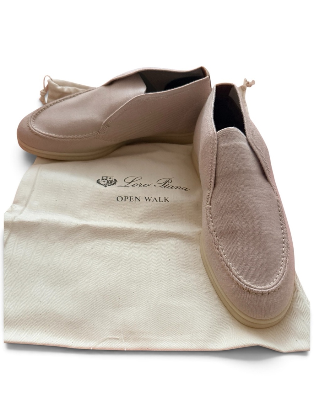 Loro Piana Women's Open Walk Ankle Slip-On Boots in Blush